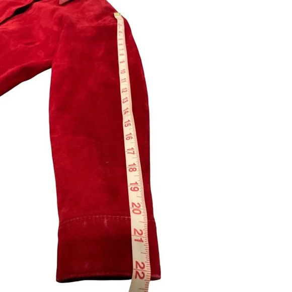 Lopez Taibo Argentinian Handmade Leather Suede Shirt Jacket with Sash Belt, S/M - Picture 10 of 13